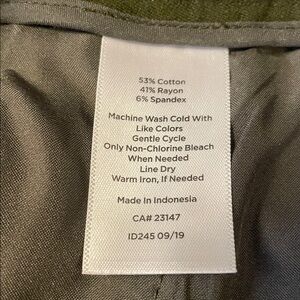 Talbots Forest Green Trousers